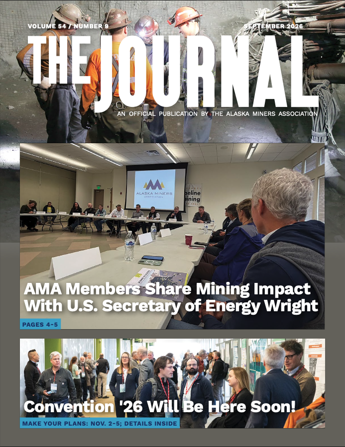 Alaska Miner Journal 8× per year cover