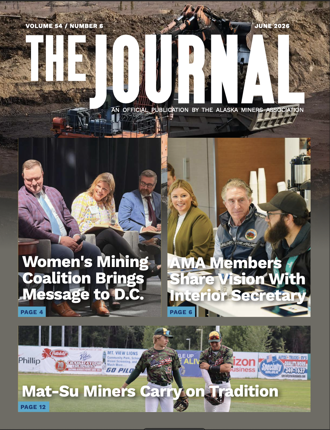 Alaska Miner Journal 8× per year cover